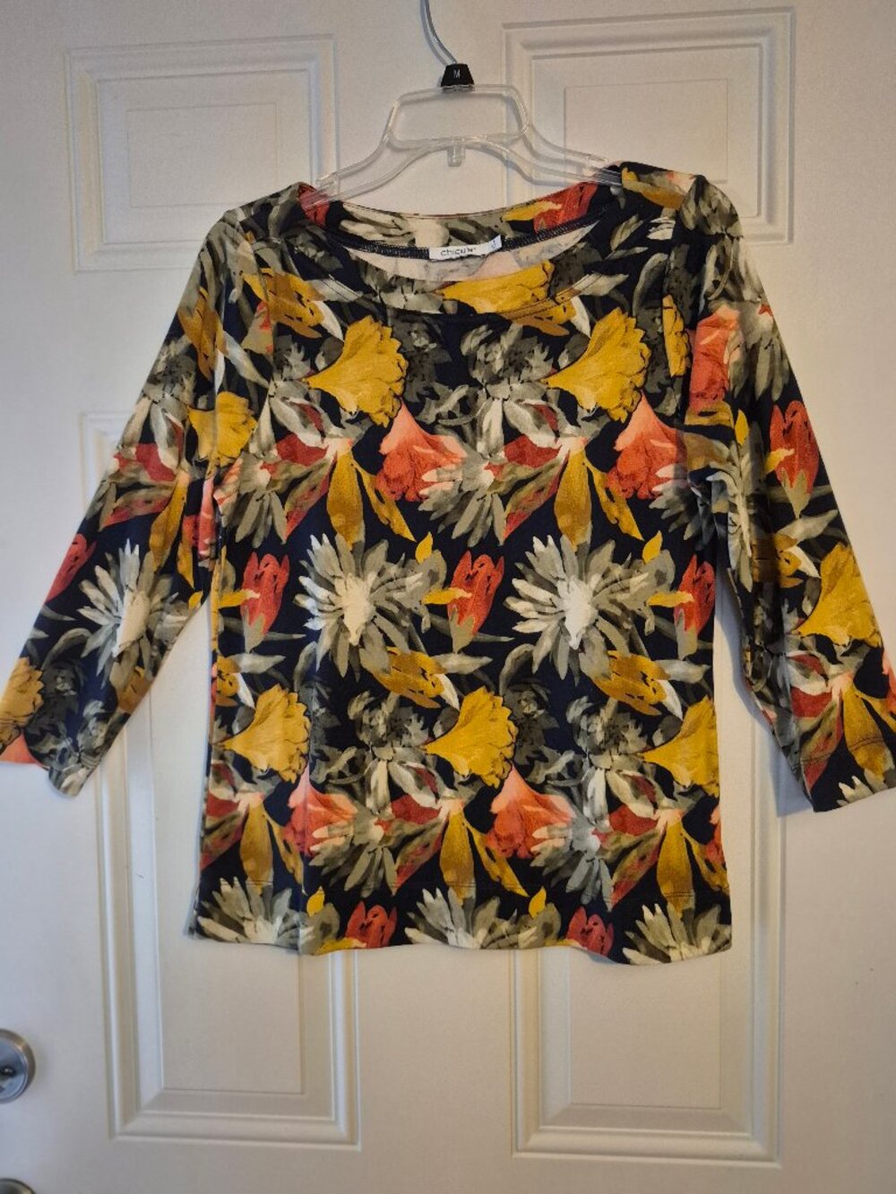 Chico's 100% cotton Top. size 1/ U.S. Medium. SALE!